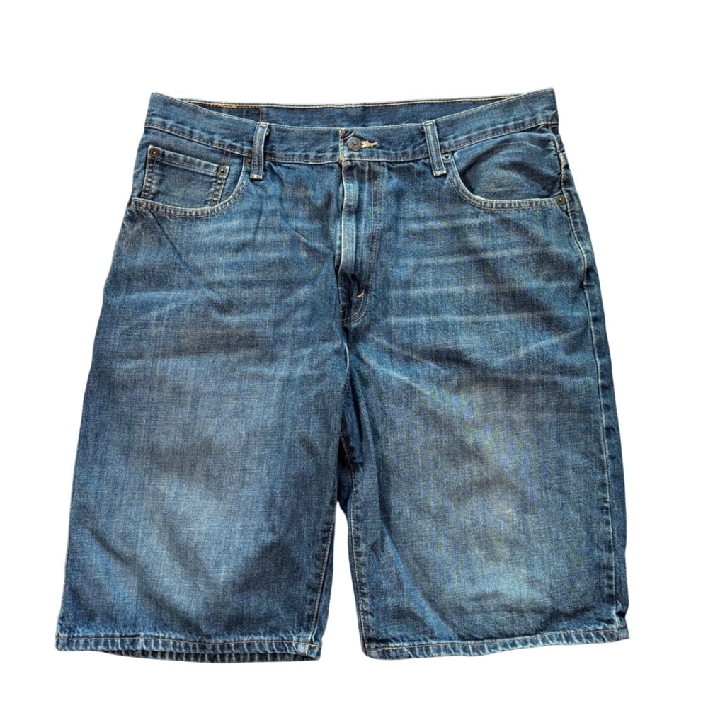 Levi's 569 Baggy Dark Wash Jean Short Jorts